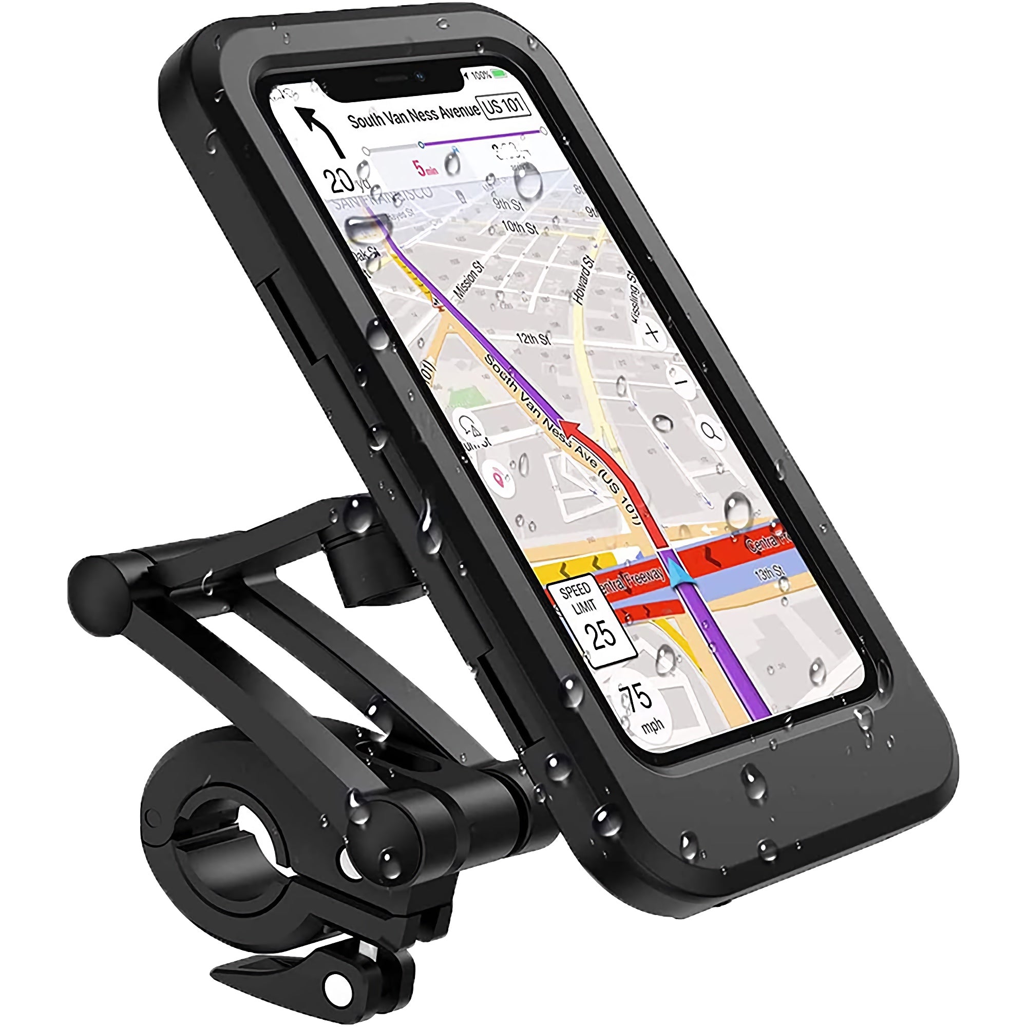 Lenkstangen-Halterung für Apple iPhone 15 Plus Fahrradhalterung