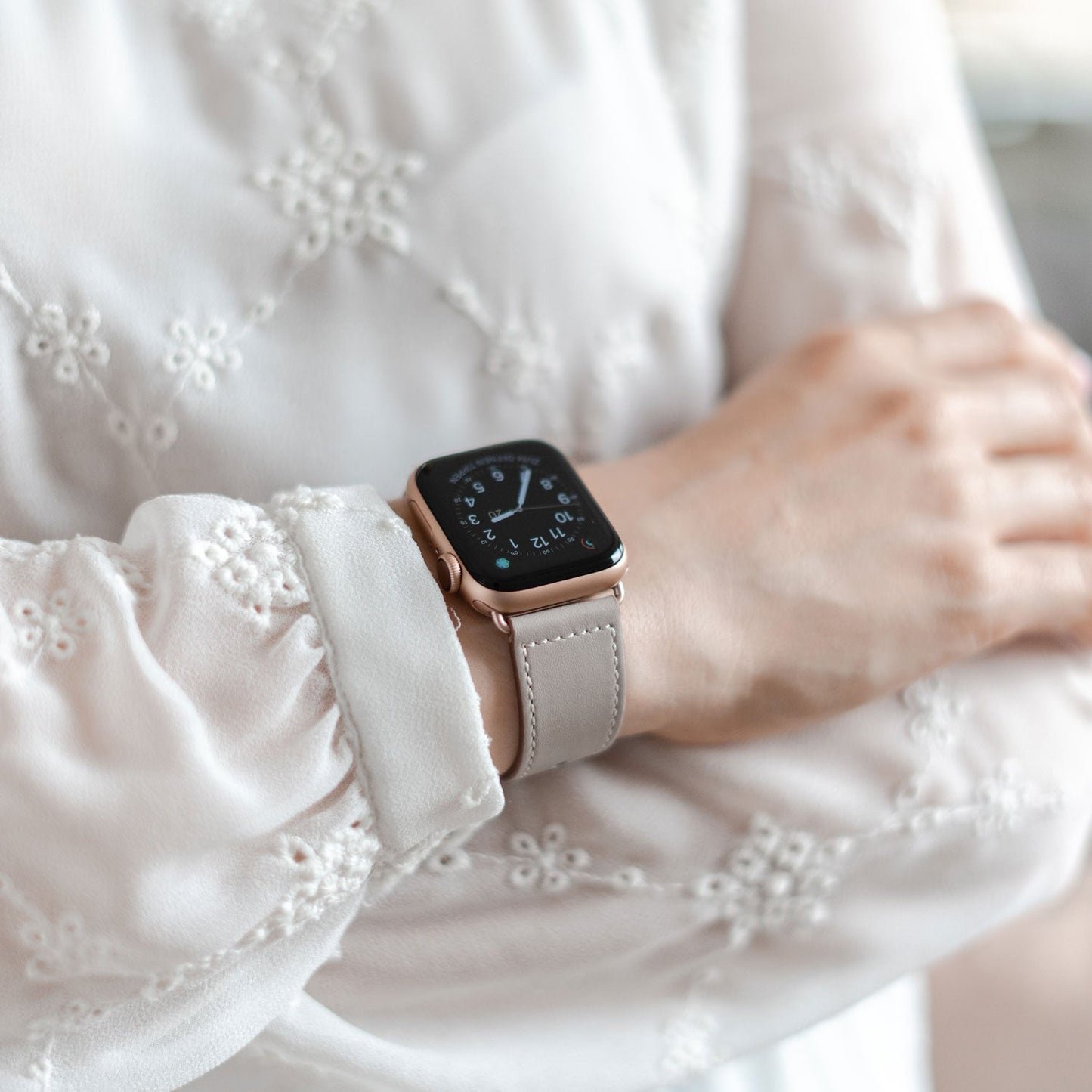 arktisband Apple Watch Kunstlederarmband