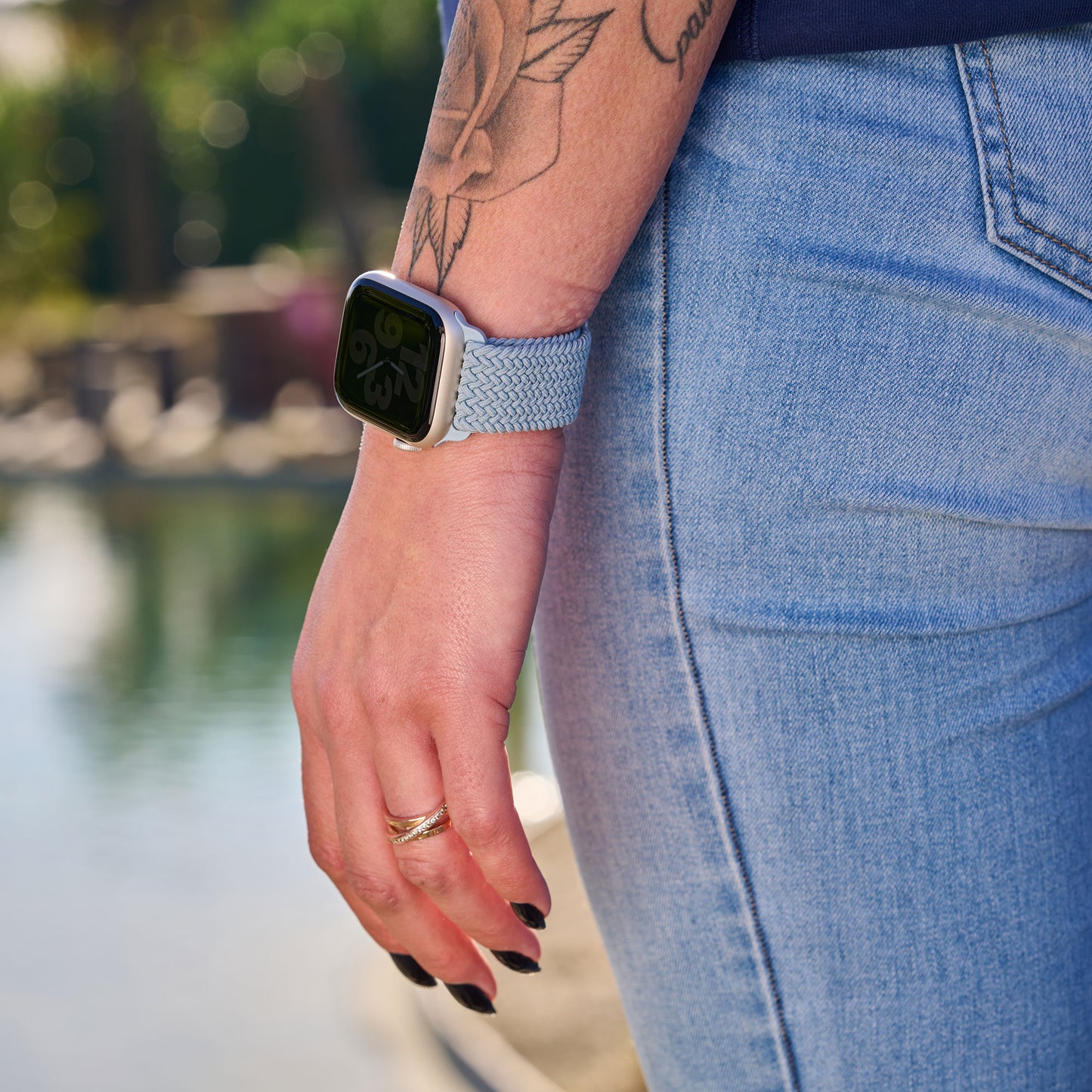 arktisband Apple Watch geflochtenes Flex Loop Armband