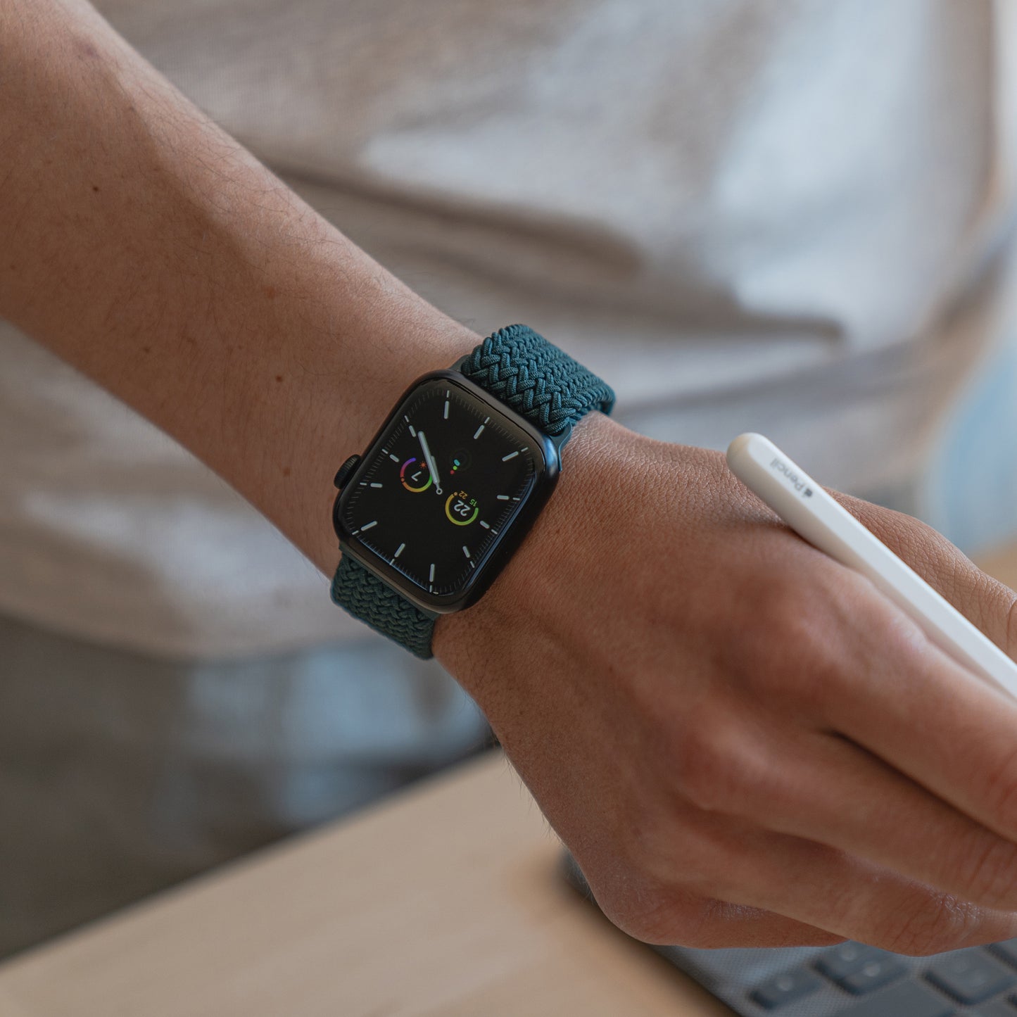 arktisband Geflochtenes Apple Watch Armband "Casual" mit Magnetverschluss