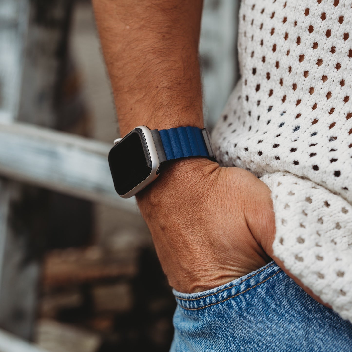 arktisband Kunstlederarmband "Gustino" für Apple Watch