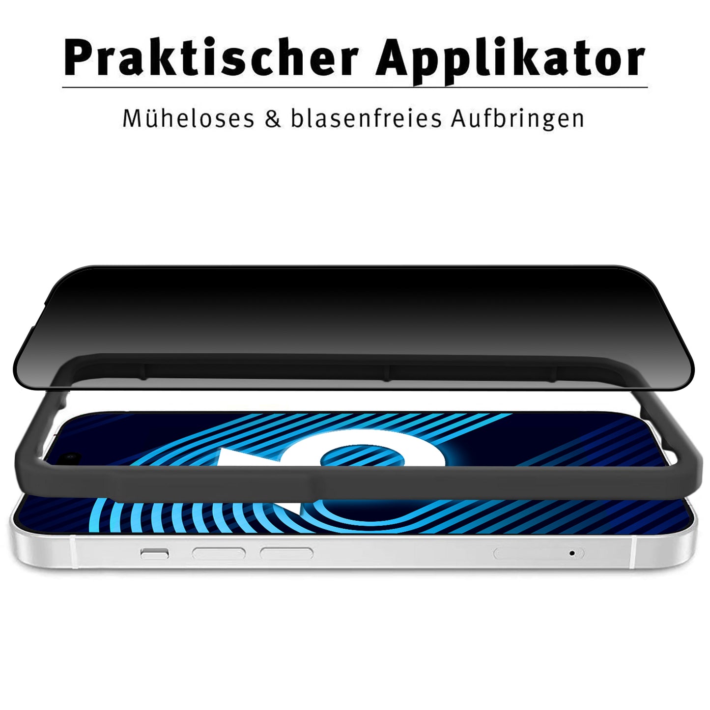 arktis iPhone 16 Pro PRIVACY Displayschutz GLAS - hüllenfreundlich