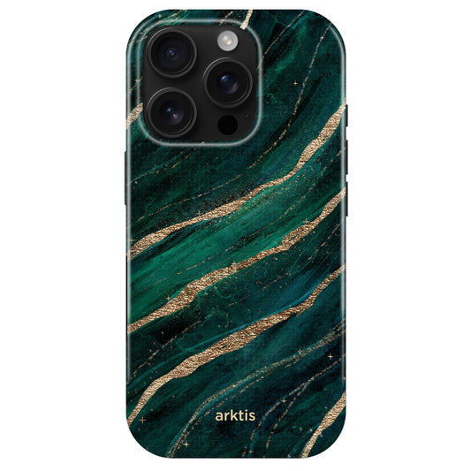 arktis iPhone 16 Pro Fashion Case - Green Marble