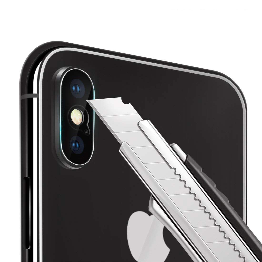 iPhone 12 (6,1“) Kamera Schutz Glas + Aluminium Rahmen Handykamera
